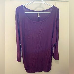 Purple 3/4 sleeve Tshirt